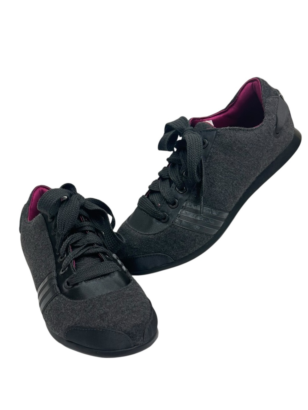 Adidas X Stella McCartney Gray Felt Sneakers Size 9.5